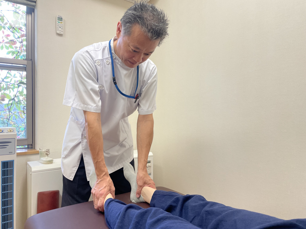下肢の長さの検査